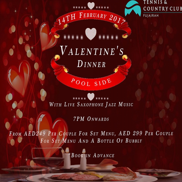 Valentine's Dinner - Tennis & Country Club Fujairah